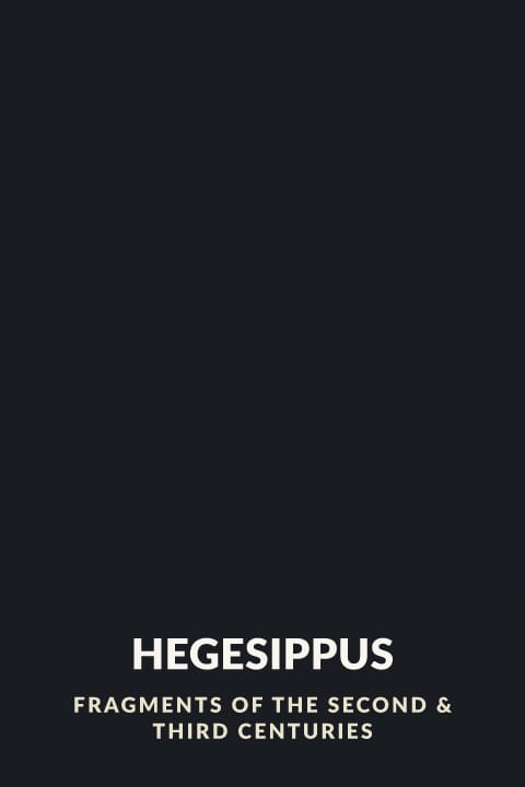 Cover of Hegesippus