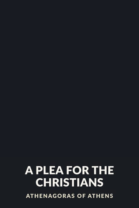 Cover of A Plea for the Christians