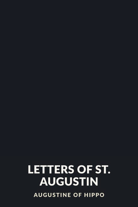 Cover of Letters of St. Augustin