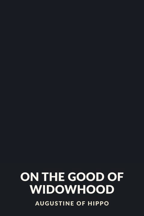 Cover of On the Good of Widowhood