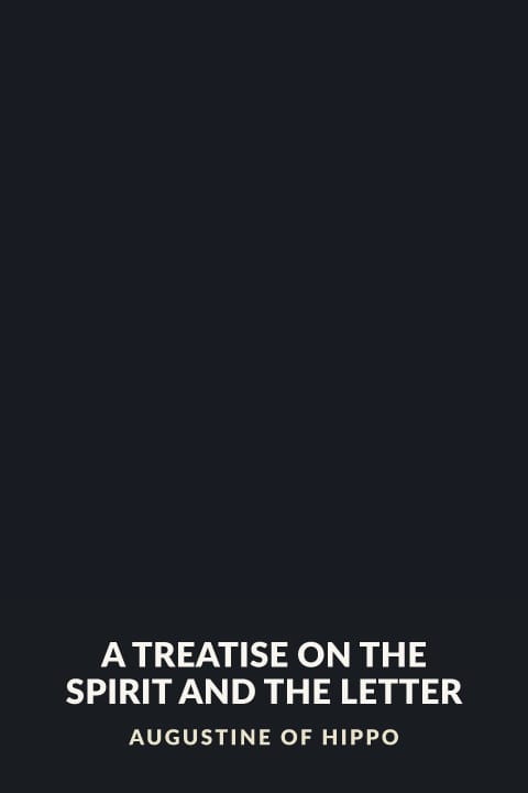 Cover of A Treatise on the Spirit and the Letter