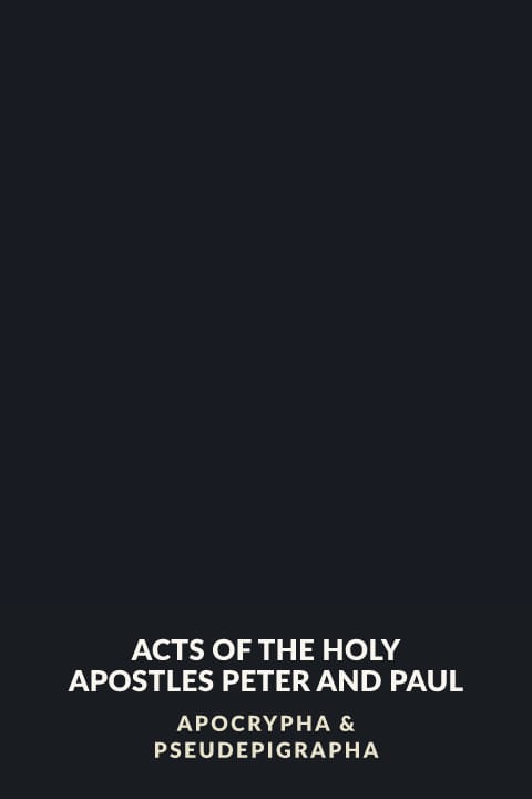 Cover of Acts of the Holy Apostles Peter and Paul
