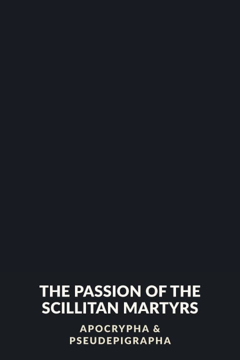 Cover of The Passion of the Scillitan Martyrs