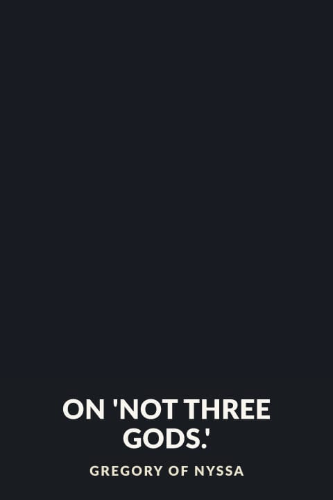 Cover of On 'Not Three Gods.'
