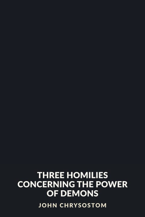 Cover of Three Homilies Concerning the Power of Demons