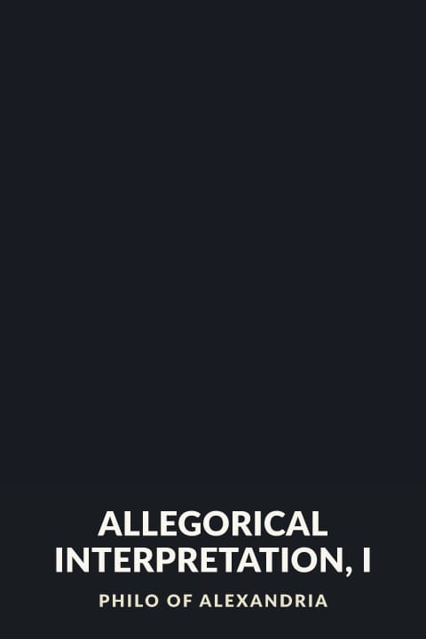Cover of Allegorical Interpretation, I