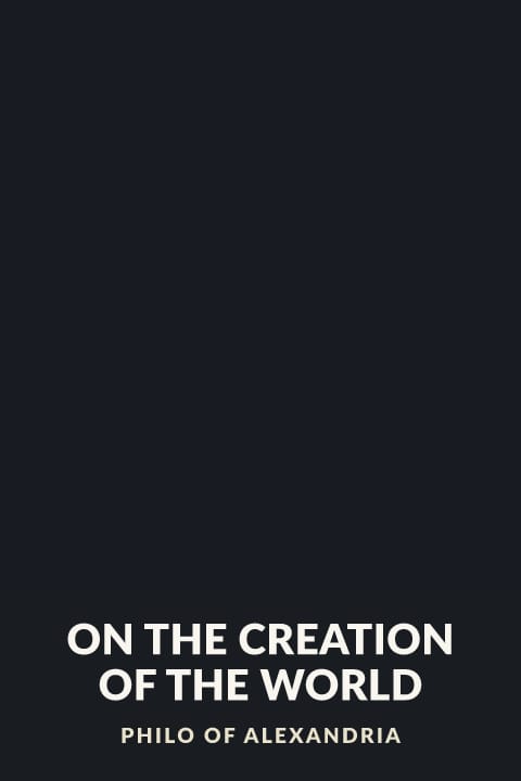 Cover of On the Creation of the World