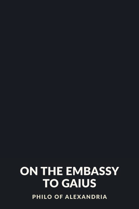 Cover of On the Embassy to Gaius