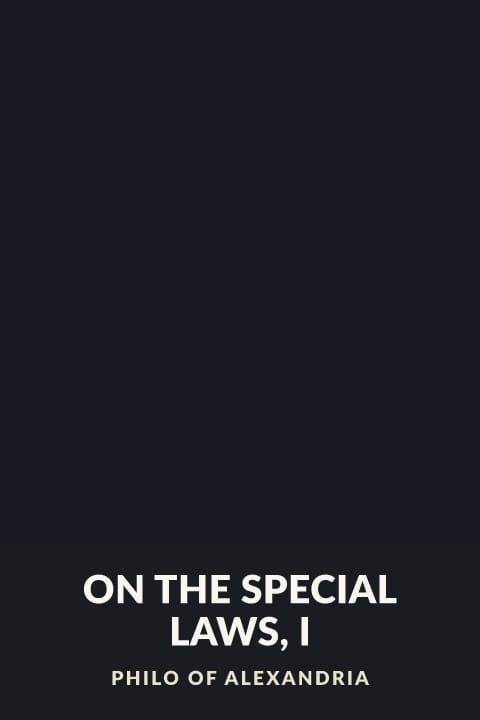 Cover of On the Special Laws, I