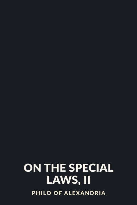 Cover of On the Special Laws, II