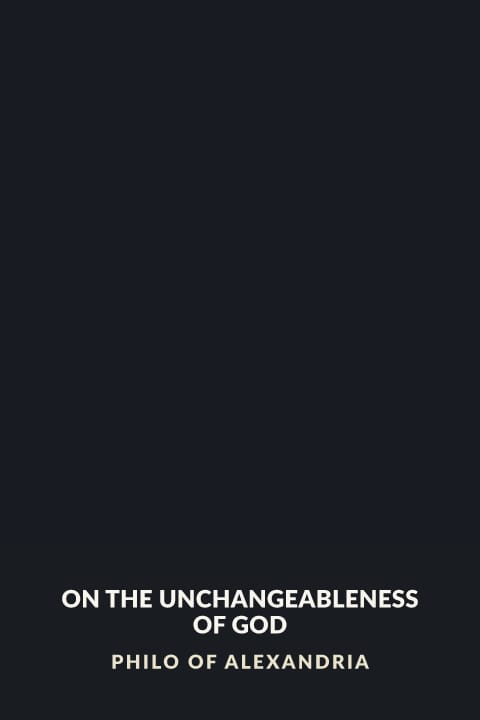 Cover of On the Unchangeableness of God