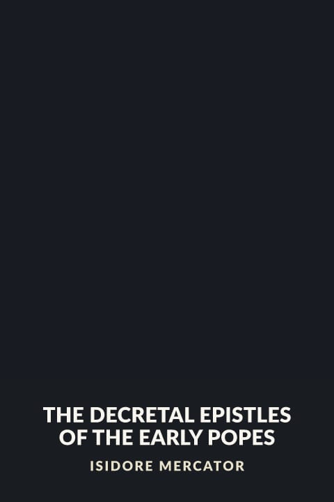 Cover of The Decretal Epistles of the Early Popes