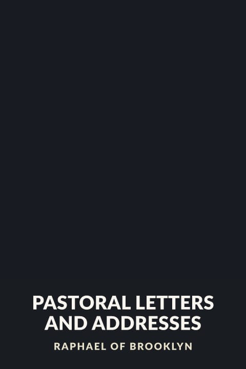 Cover of Pastoral Letters and Addresses