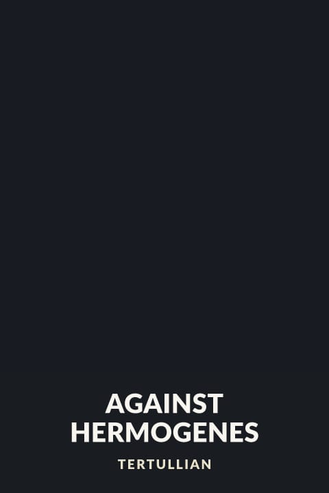 Cover of Against Hermogenes