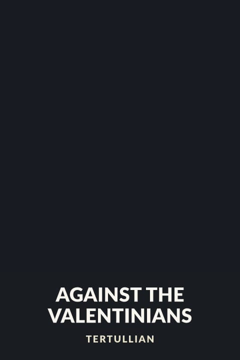 Cover of Against the Valentinians