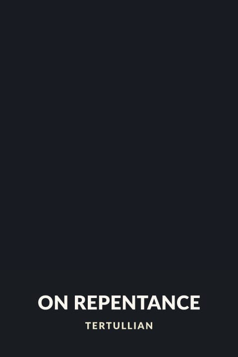 Cover of On Repentance