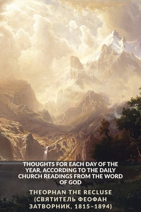 Cover of Thoughts for Each Day of the Year, According to the Daily Church Readings from the Word of God
